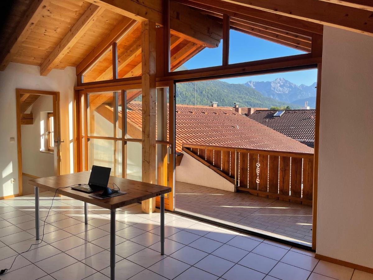 Dachgeschosswohnung Mit Traumhaftem Zugspitzblick Bei Garmisch Фархант Экстерьер фото