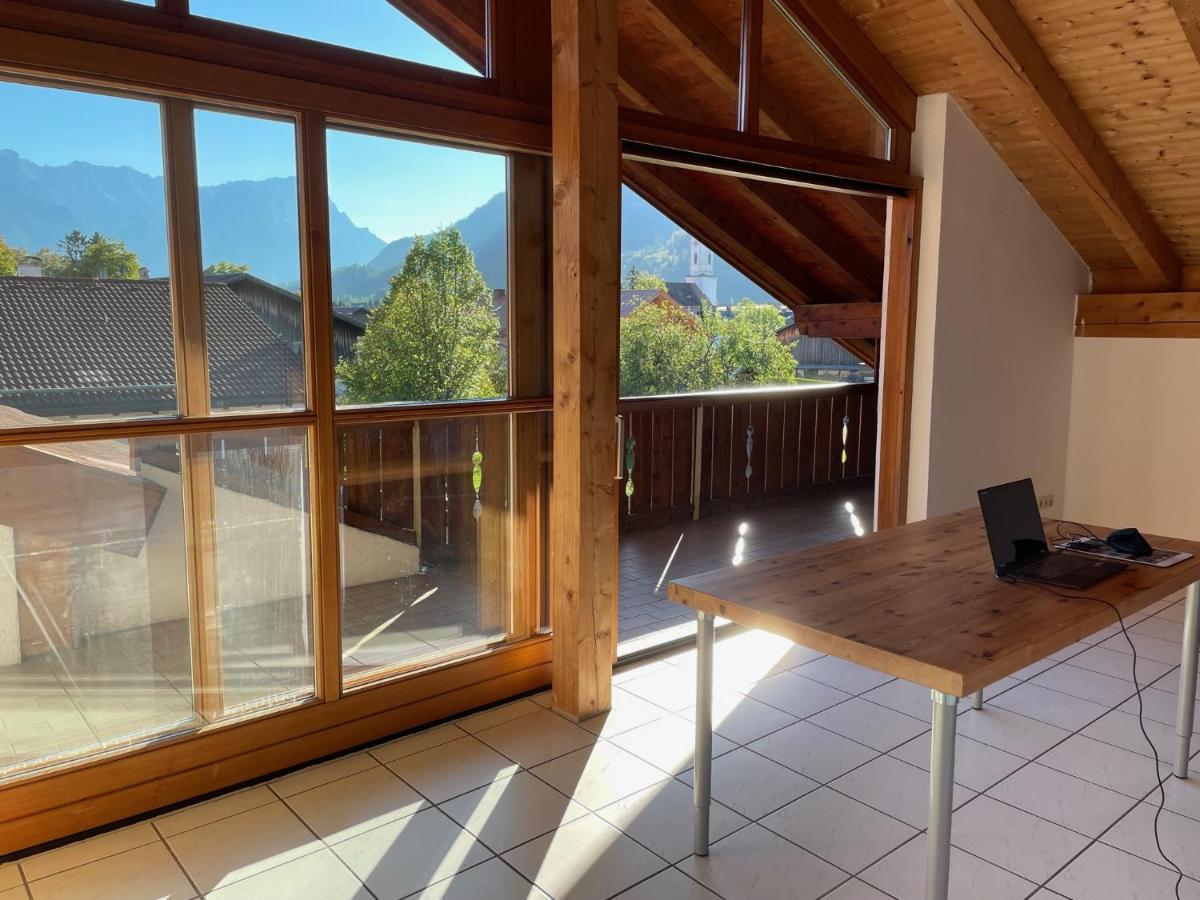 Dachgeschosswohnung Mit Traumhaftem Zugspitzblick Bei Garmisch Фархант Экстерьер фото